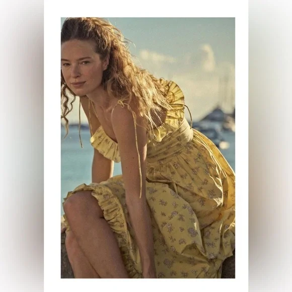 Doen Wendelin Dress in Sunshine Bouton De Rose XXL - Picture 2 of 6